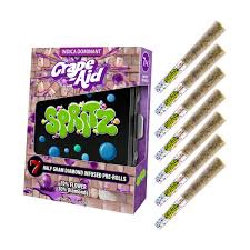 SPRITZ 7CT DIAMOND INFUSED PREROLLS / GRAPE AID-INDICA